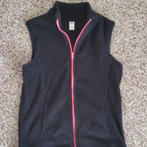 Girls Old Navy Black Zip-up Vest, Size 14 - Picture 1 of 4